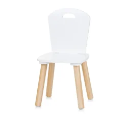 Chipolino Kinder Tischset Holztisch, 2 Holzstühle, Kindersitzgruppe, 3-teilig weiß