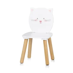Chipolino Kinder Tischset Tiermotiv Tisch 2 Stühle, Holz, Sitzgruppe, ab 2 Jahre weiß
