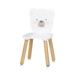 Chipolino Kinder Tischset Tiermotiv Tisch 2 Stühle, Holz, Sitzgruppe, ab 2 Jahre weiß