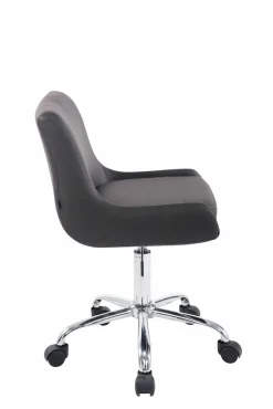 CLP Arbeitshocker CLUB mit hochwertiger Polsterung und Kunstlederbezug I Schreibtischstuhl mit Leichtlaufrollen I Höhenverstellbarer Drehstuhl