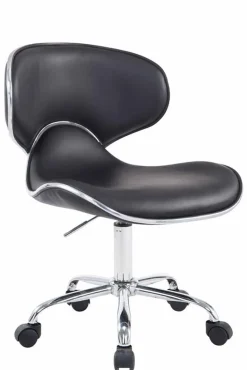 CLP Arbeitshocker LAS VEGAS V2 mit hochwertiger Polsterung und Kunstlederbezug I Höhenverstellbarer Rollhocker mit robustem Metallgestell
