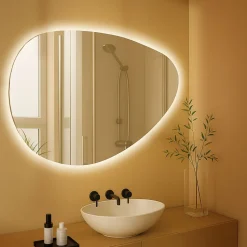 CLP Badspiegel Almafie mit Beleuchtung, Anti-Beschlag Badezimmerspiegel, Wandspiegel LED dimmbar, 3 Licht-Modi, mit und ohne Bluetooth