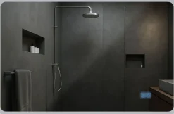 CLP Badspiegel Jericho mit Beleuchtung, Bluetooth-Lautsprecher, Anti-Beschlag Badezimmerspiegel, Wandspiegel LED dimmbar, 3 Licht-Modi