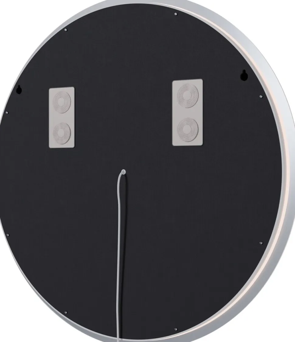 CLP Badspiegel Laconia mit Beleuchtung, Bluetooth-Lautsprecher, Anti-Beschlag Badezimmerspiegel, runder Wandspiegel LED dimmbar, 3 Licht-Modi
