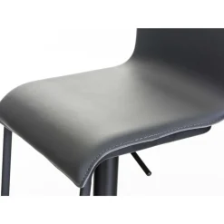CLP 2er Set Barhocker mit Lehne Limon, Barstühle mit Kunstlederbezügen höhenverstellbar drehbar, Tresenstühle bis 240 kg belastbar