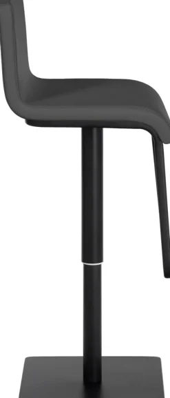 CLP 2er Set Barhocker mit Lehne Limon, Barstühle mit Kunstlederbezügen höhenverstellbar drehbar, Tresenstühle bis 240 kg belastbar