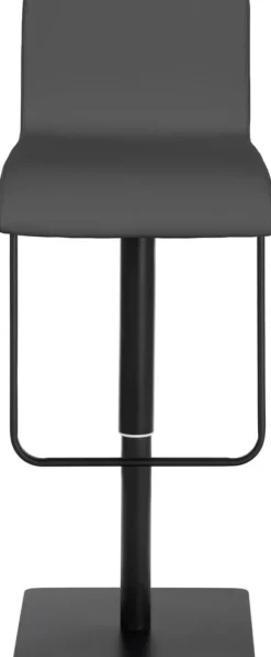 CLP 2er Set Barhocker mit Lehne Limon, Barstühle mit Kunstlederbezügen höhenverstellbar drehbar, Tresenstühle bis 240 kg belastbar