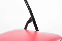 CLP 4er Set Klappstuhl Felix Gepolstert I Küchenstuhl Mit Metallgestell I Kunstleder PVC Sitz Gepolstert I Stühle Klappbar I Campingstühle