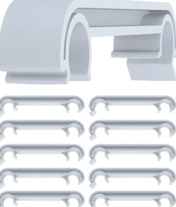 CLP 10er Set Verbinder Für Stühle I Reihenverbinder Aus Kunststoff I Wetterfester Stuhlverbinder