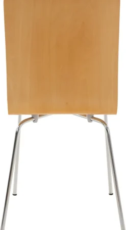 CLP 4er-Set Wartezimmerstuhl PEPE mit ergonomisch geformten Holzsitz und Metallgestell I 4x Konferenzstuhl | In verschiedenen Farben erhältlich