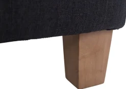 CLP Sitzhocker Pharao I Gepolsterter Sitzwürfel Mit Stoff-Bezug I Helle Holzbeine