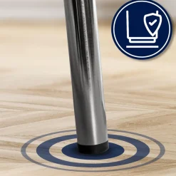CLP Stuhl stapelbar Gahanna, Stapelstuhl aus Formholz mit HPL-Laminat, Stahlgestell verchromt belastbar bis 150 kg, Esszimmer und Büro