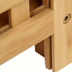 CLP Wäschebox für Schmutzwäsche Ronthy, Wäschesammler Holz Wäschesack 70L waschbar herausnehmbar, Bambusrahmen für Badezimmer