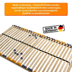 Coemo 2er Set Lattenrost 100x200cm MULTIRA 7-Zonen starr 28 Leisten Härtegrad verstellbar