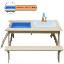Coemo Kindersitzgruppe und Matschtisch Robin mit Waschbecken