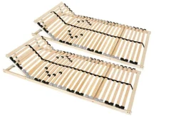 Coemo 2 x Lattenrost ERGO 80x200 cm 7-Zonen verstellbar Partner-Set
