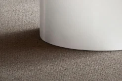 Couchtisch FineBuy Sofatisch MONOBLOC Weiß Hochglanz 60 cm Wohnzimmertisch Rund