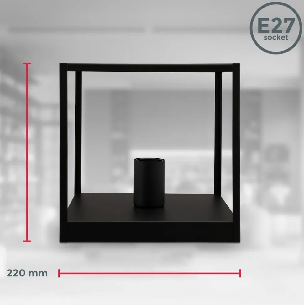 Deckenleuchte, schwarz, 1xE27 max. 60W exkl.