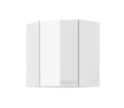 Eckhängeschrank 60x60 Lara Weiß Hochglanz Küchenzeile Küchenblock Küche