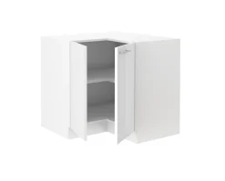 Eckunterschrank 90x90 Lara Weiß Hochglanz Küchenzeile Küchenblock Küche