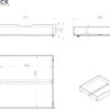 Einzelbett Pino 90x200 cm, mit Lattenrost, inkl. 2 Schubladen, natur lackiert