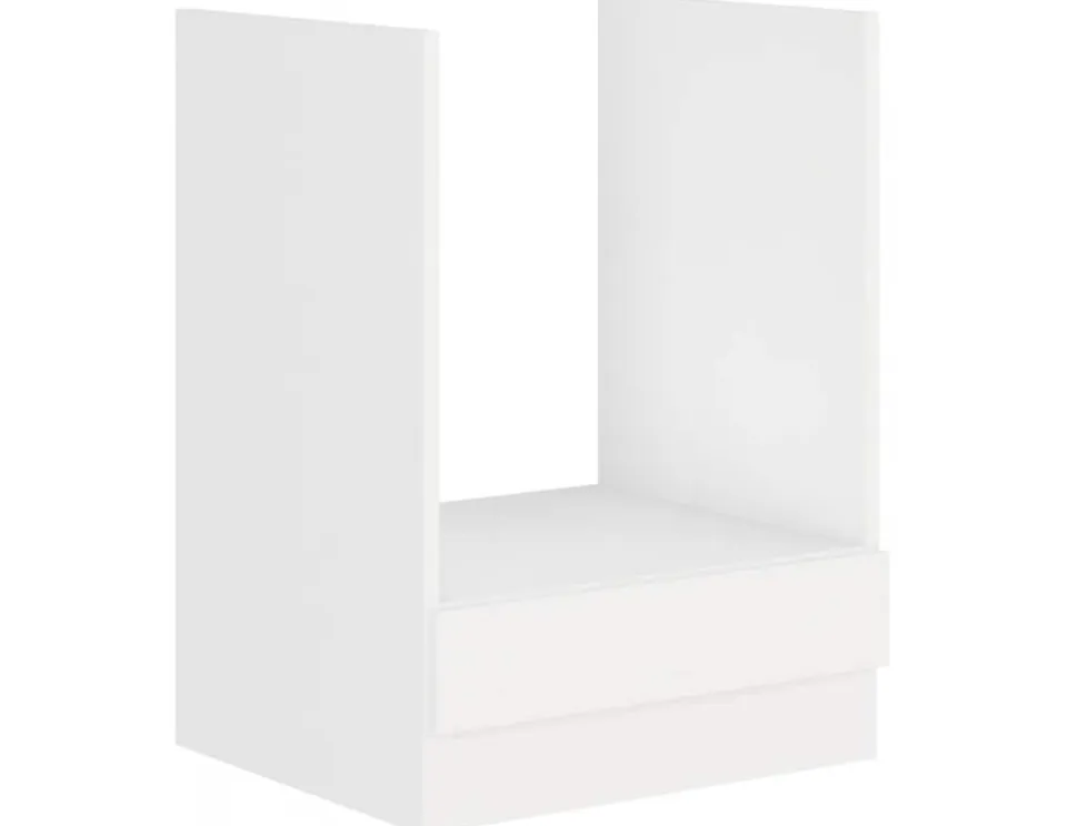 EKO White Herdunterschrank 60 Weiss matt Küchenzeile Küchenblock Einbauküche