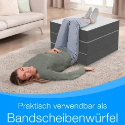 ELONEO Klappmatratze Gästematratze »Deluxe« mit 4 cm Visko, 90x200x15cm, 15cm dick, weiß/grau