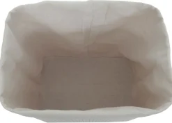 2er-Set Aufbewahrungskorb MCW-C21, Korb Aufbewahrungsbox Ordnungsbox Sortierbox Regalkorb, Bambus 33x33x23cm ~ weiß