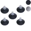 5er-Set Bodengleiter MCW-K73 statt Rollen - fester Stand für Bürostuhl/Esszimmerstuhl, Fußgleiter, Ø 11mm ~ schwarz