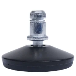5er-Set Bodengleiter MCW-K73 statt Rollen - fester Stand für Bürostuhl/Esszimmerstuhl, Fußgleiter, Ø 11mm ~ schwarz