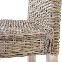 4er-Set Esszimmerstuhl Korbstuhl Stuhl Küchenstuhl Littau, Kubu-Rattan