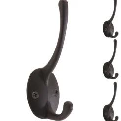 4er-Set Garderobenhaken MCW-C75, Haken Wandhaken Kleiderhaken Set