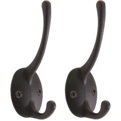 2er-Set Garderobenhaken MCW-C75, Haken Wandhaken Kleiderhaken Set