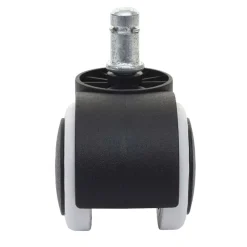 5er-Set Hartbodenrollen MCW-H86, Bürostuhl-Rollen Stuhlrollen, 150kg belastbar Ø 11mm ~ weiß