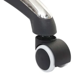 5er-Set Hartbodenrollen MCW-H86, Bürostuhl-Rollen Stuhlrollen, 150kg belastbar Ø 11mm ~ weiß