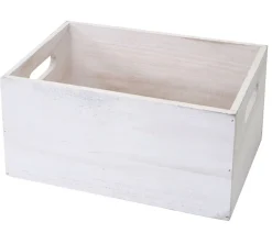 6er Set Holzbox MCW-C20, Dekokiste Aufbewahrung Holzkiste, Shabby-Look Vintage ~ weiß shabby