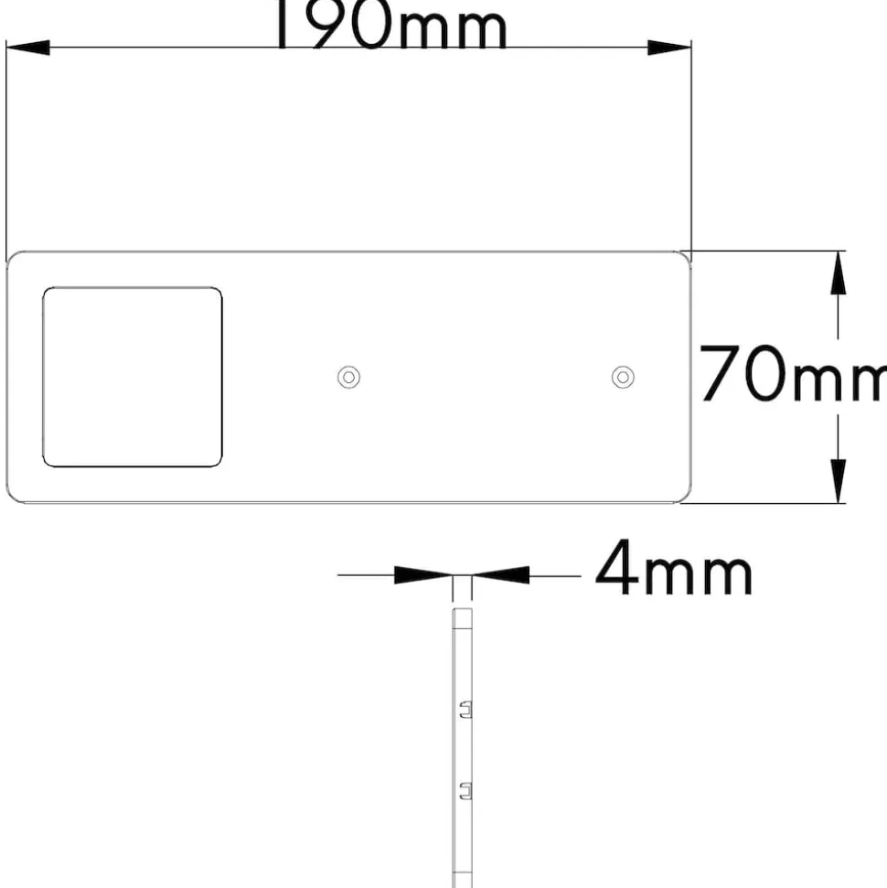 4er Set Unterbauleuchte TooFlat neutralweiß