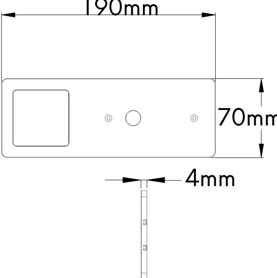 1er Set Unterbauleuchte TooFlat warmweiß