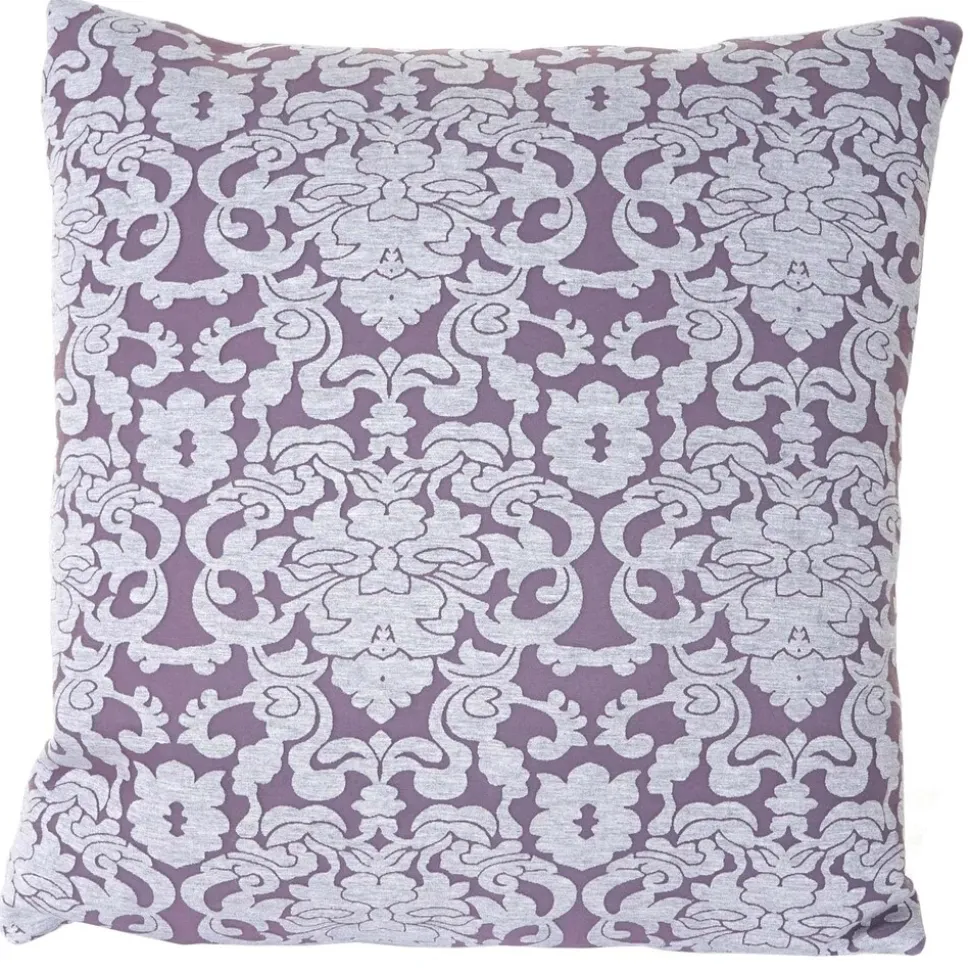 2er Set Zierkissen Barock + Blumen, Sofakissen Deko-Kissen mit Füllung 45x45cm