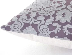 2er Set Zierkissen Barock + Blumen, Sofakissen Deko-Kissen mit Füllung 45x45cm