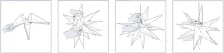 2er Sparset Weihnachtssterne LED Dekosterne 25cm Weiss für AUSSEN Kabel mit Trafo 3D Stern 18 Zackig Leuchtstern Weihnachtslicht Winterbeleuchtung 3D Stern Weihnachtslicht