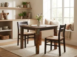 Esstisch quadratisch 80cm Massivholz Shabby Tisch Esszimmertisch Küchentisch