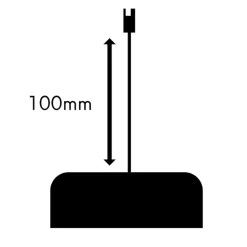 10-Fach-Verteiler für bestehende Leuchten-Sets, schwarz, 10cm Kabellänge
