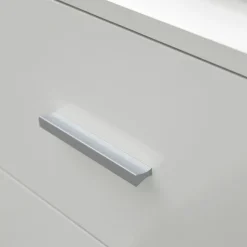 FineBuy Badschrank Midischrank Weiß Badezimmerschrank Matt Kommode
