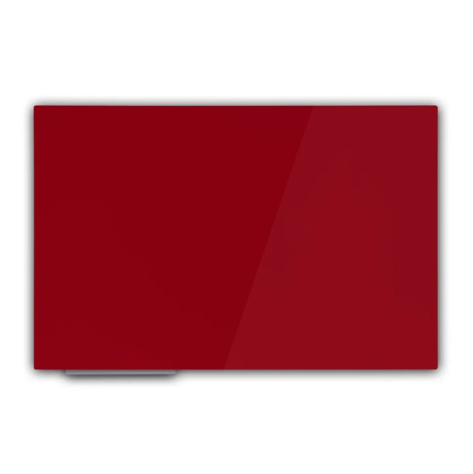 floordirekt Magnetisches Glas-Whiteboard | Rot