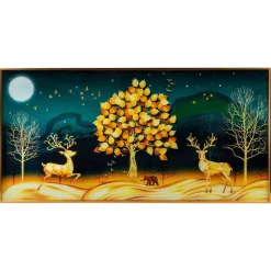 formano Wandbild Wanddeko Diamant Hirsche
