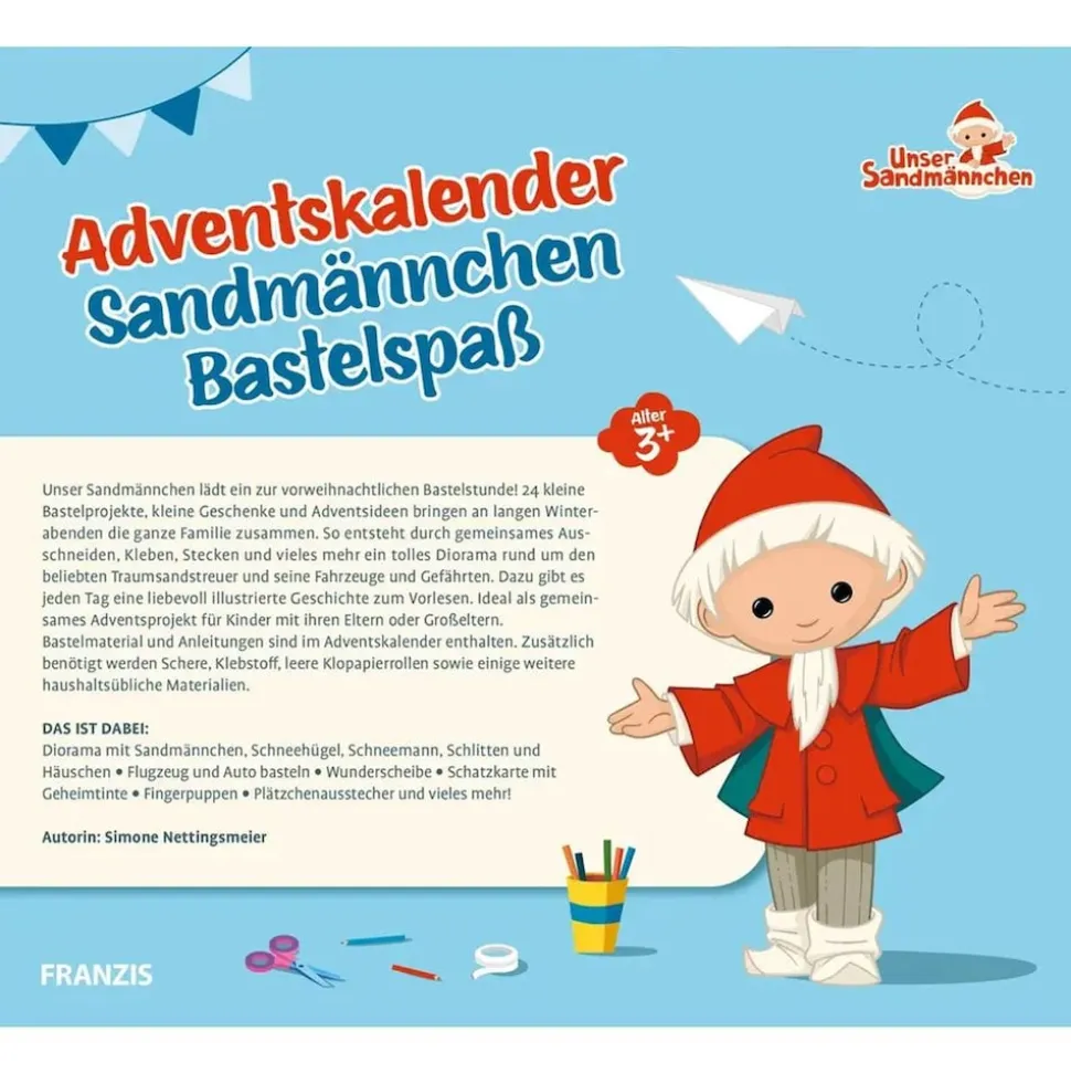 Franzis Verlag Sandmännchen Bastelspaß Adventskalender