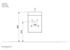 Gäste WC Badmöbel Cubi Slimline 40cm SoftClose in versch. Ausführungen