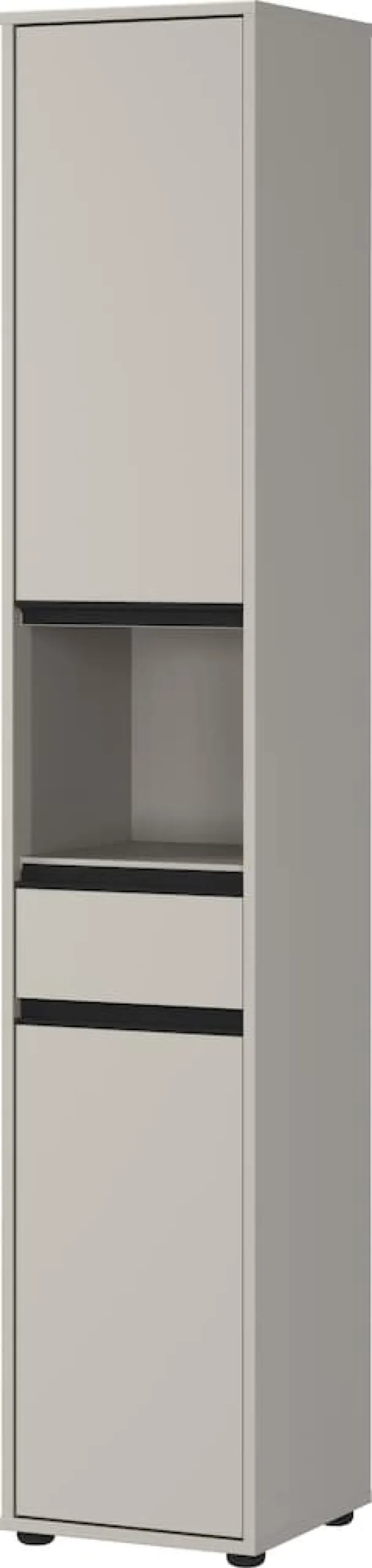 Hochschrank HAMBURG Soft-Close Modern 33x181x34 cm Steingrau