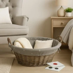 HTI-Living Aufbewahrungskorb 57 x 44 cm Weide